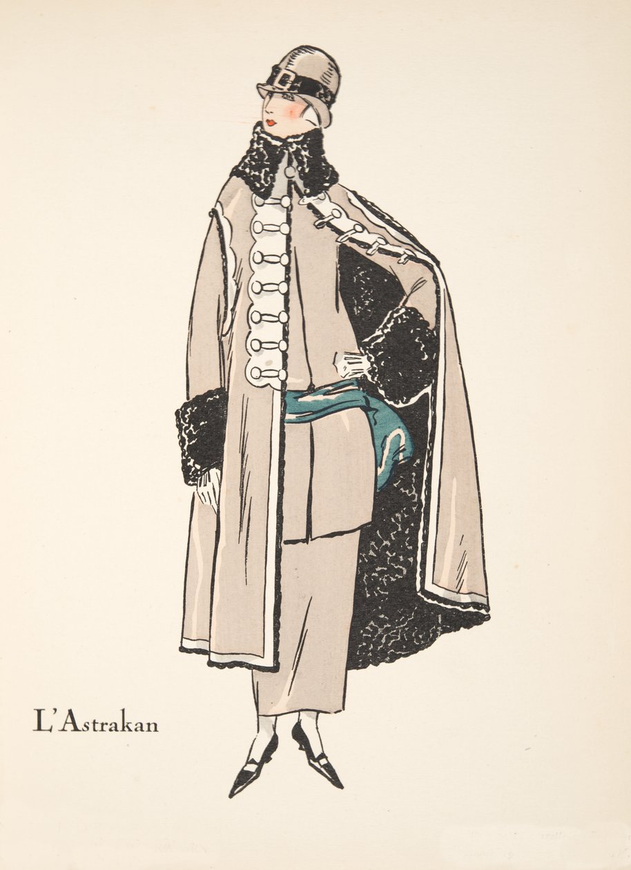 The Astrakhan, from a Collection of Fashion Plates by French School