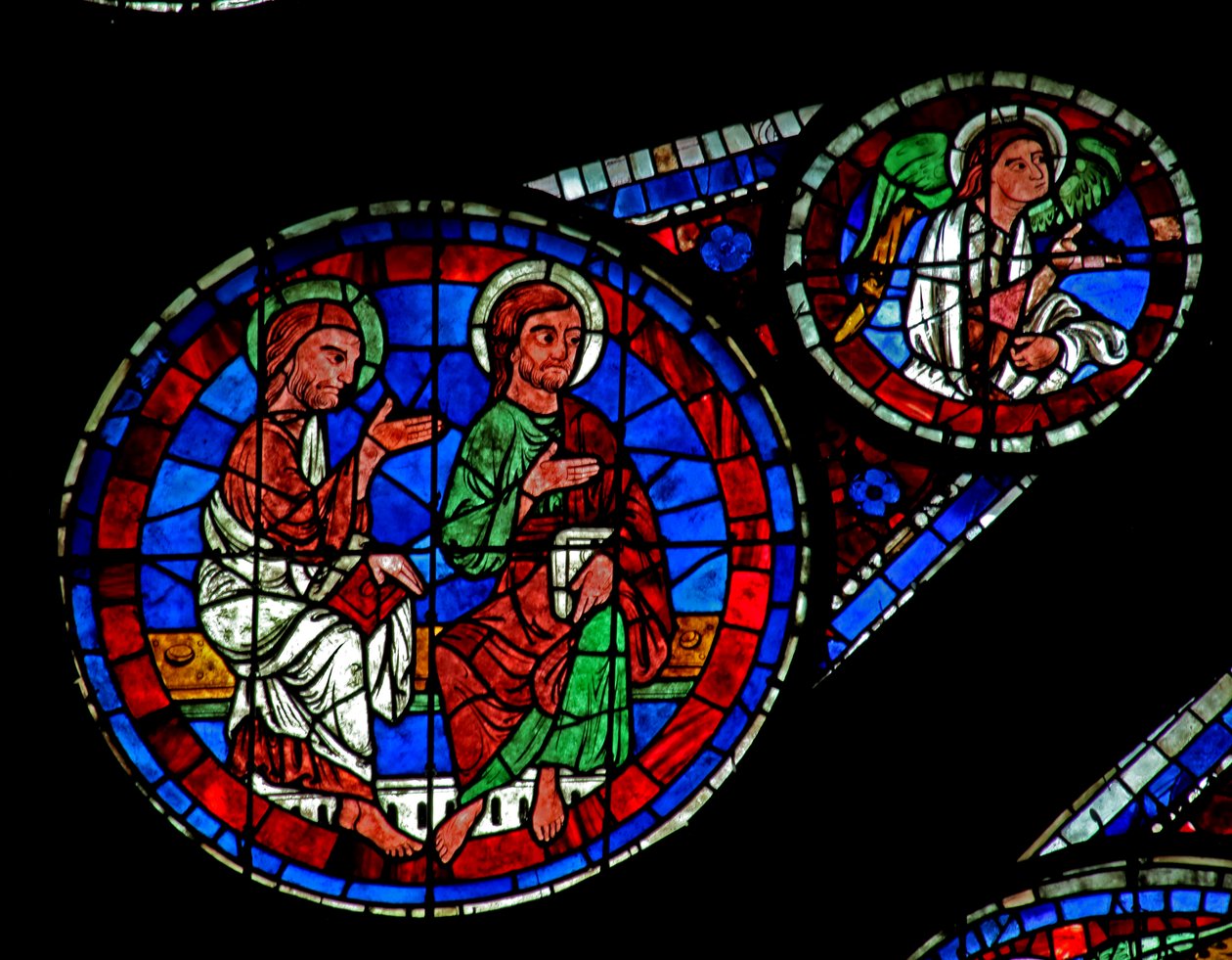 Last Judgement: Two Apostles and an Angel by French School