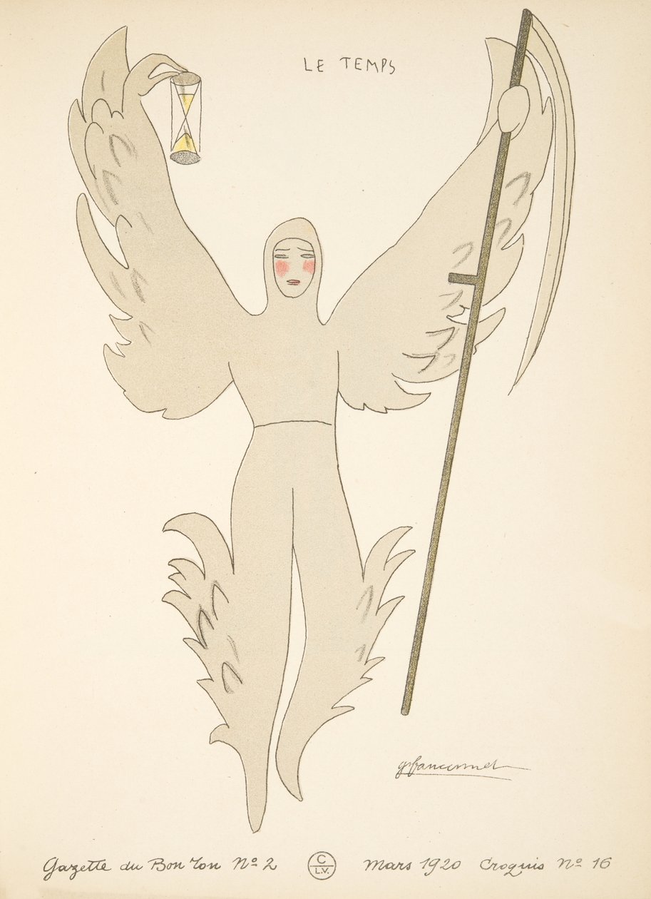 Time, from a Collection of Fashion Plates by French School