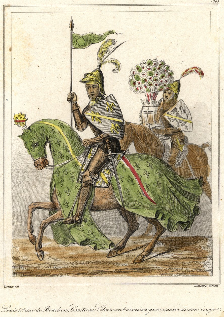 Louis II, known as the Good, Duke of Bourbon, Count of Clermont. by French School