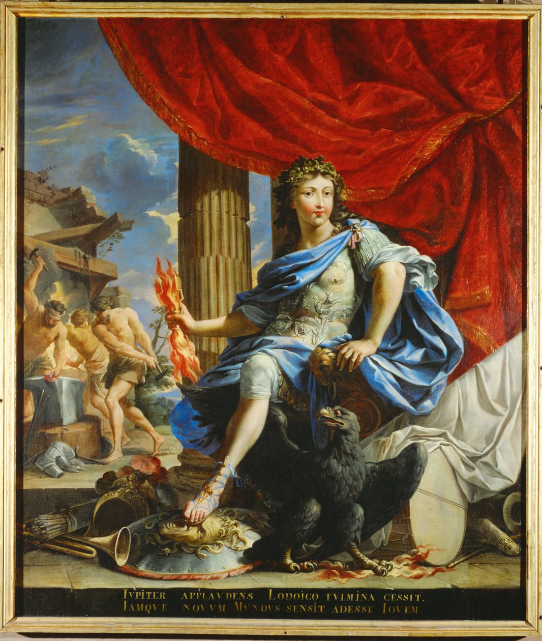 Louis XIV as Jupiter, Conqueror of the Fronde by French School