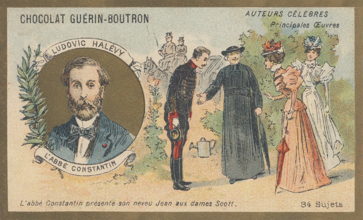 Ludovic Halevy (1834-1908), playwright, librettist of operettas and operas, and French novelist, author of 