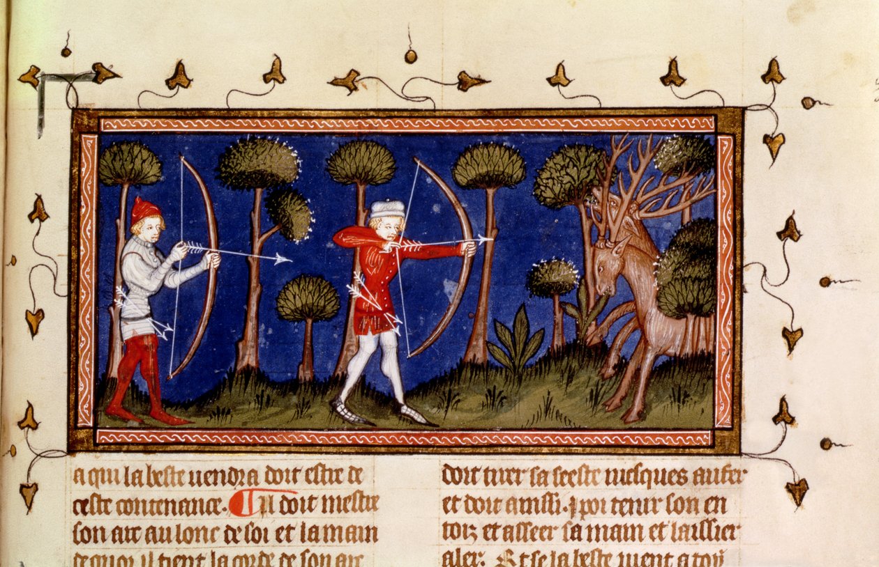 Hunting Scene, from the Book of King Modus and Queen Ration by French School