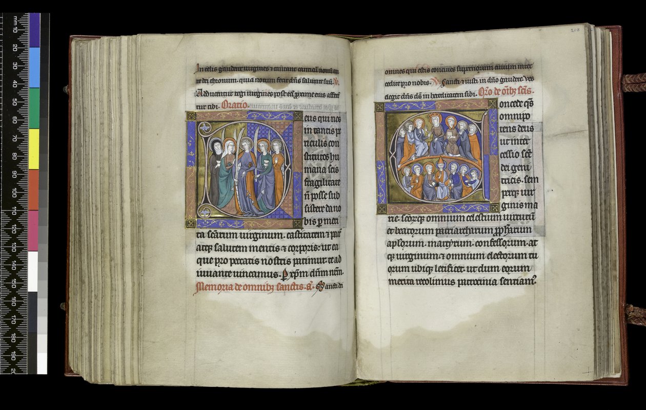 Suffrage to Virgins and Suffrage to All Saints, from the Psalter and Hours of Isabella of France by French School