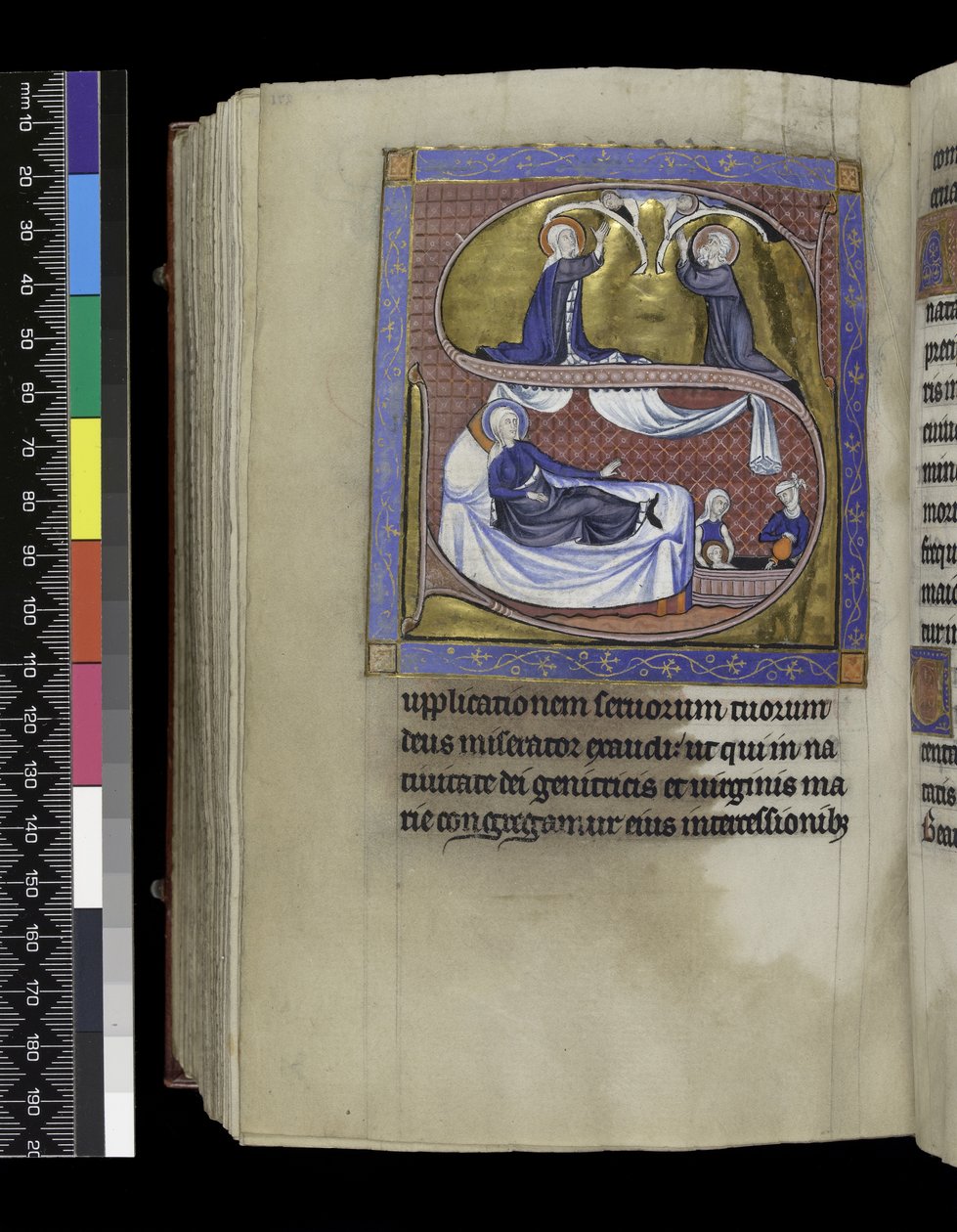 Collects, Sermons and Lessons for the Nativity of the Virgin, from the Psalter and Hours of Isabella of France, Paris, c.1265-70 by French School