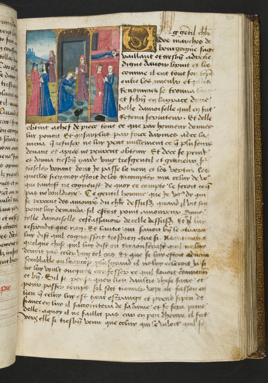Page from Cent Nouvelles Nouvelles, c.1461-62 by French School