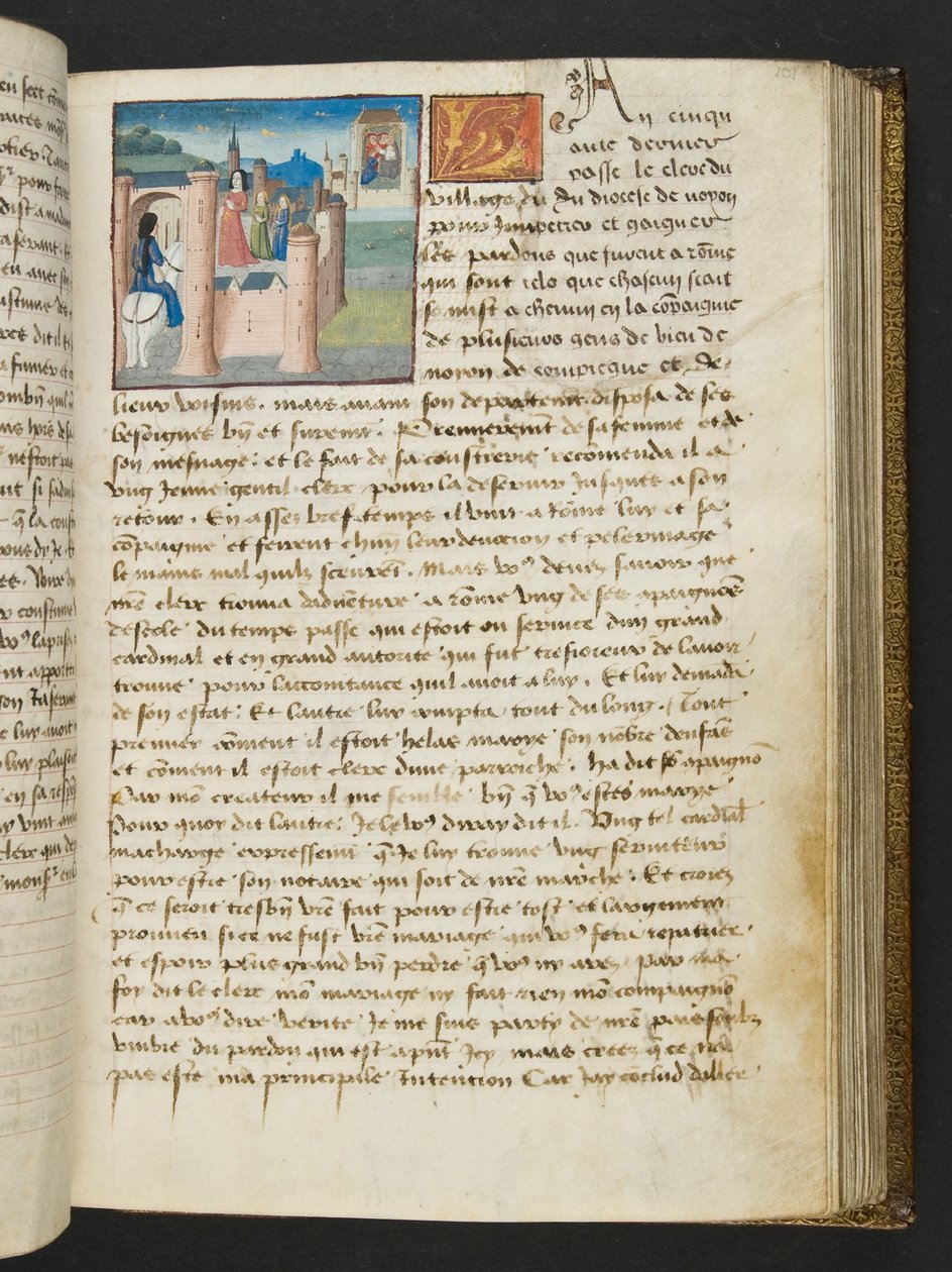 Page from Cent Nouvelles Nouvelles, c.1461-62 by French School