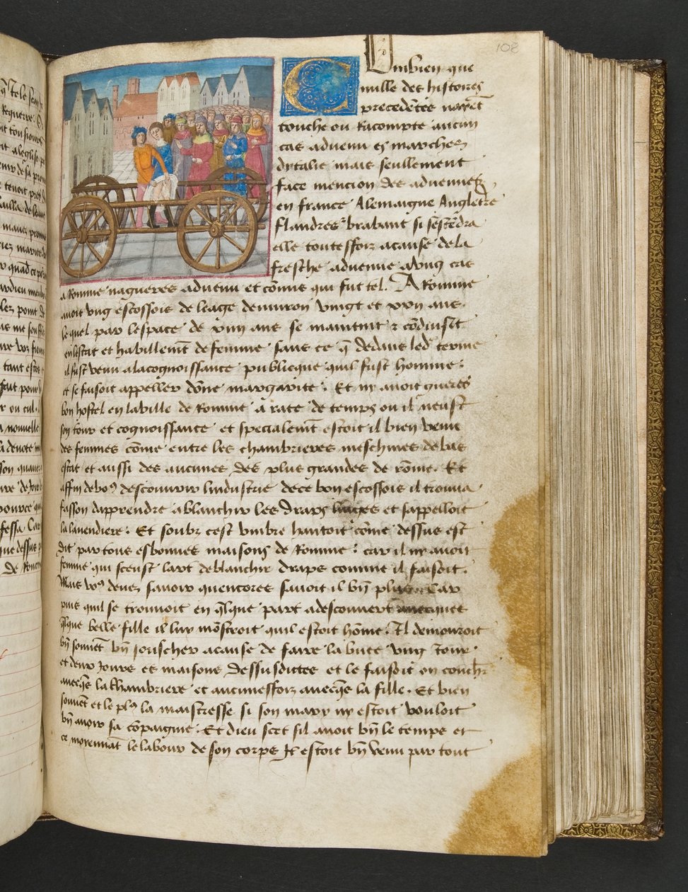 Page from Cent Nouvelles Nouvelles, c.1461-62 by French School