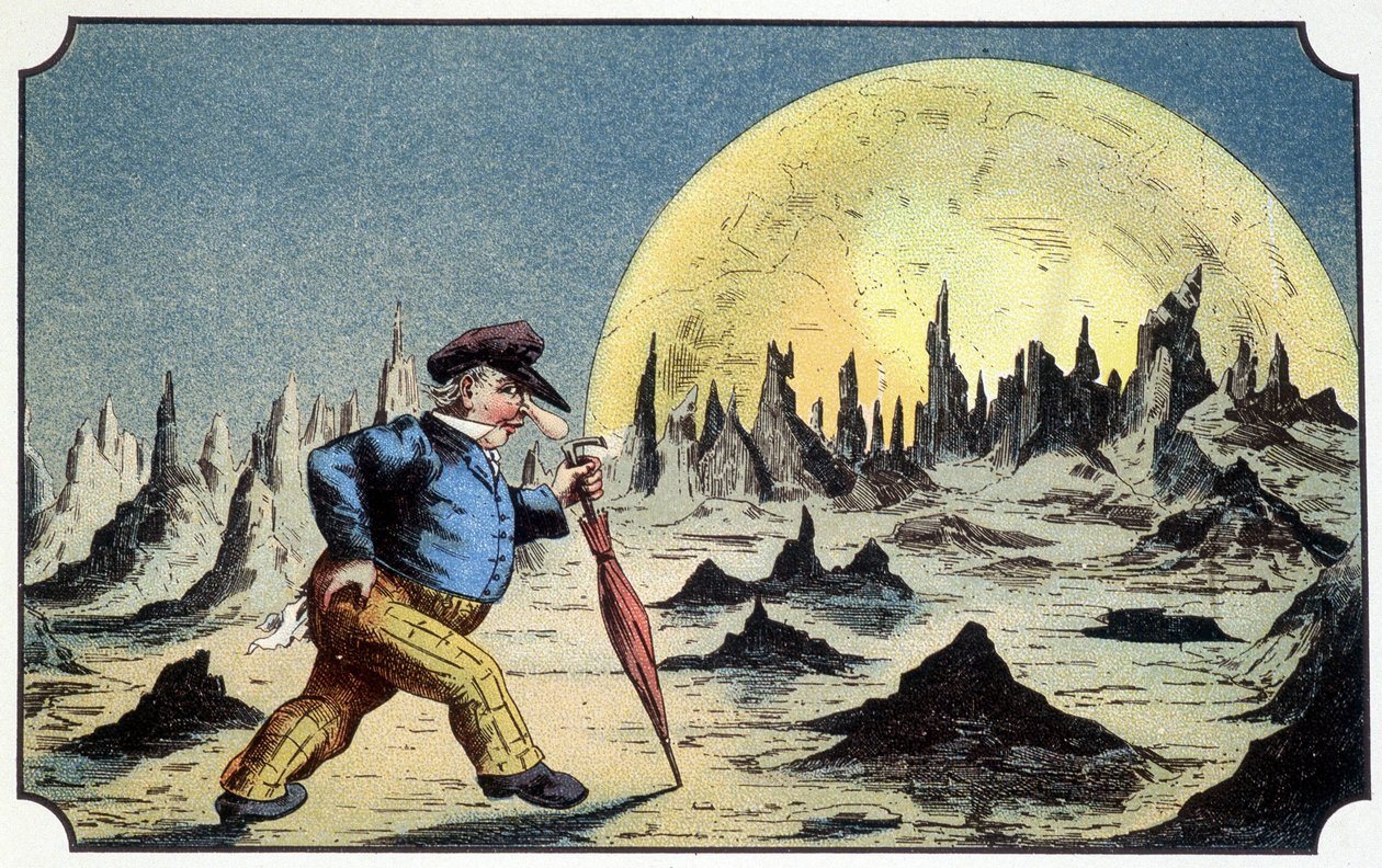 M. Baboulifiche on the moon - in 