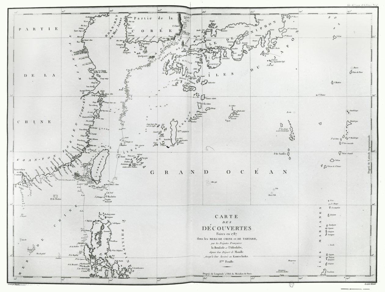 Map of the South China Sea, from the itinerary of La Perouse by French School