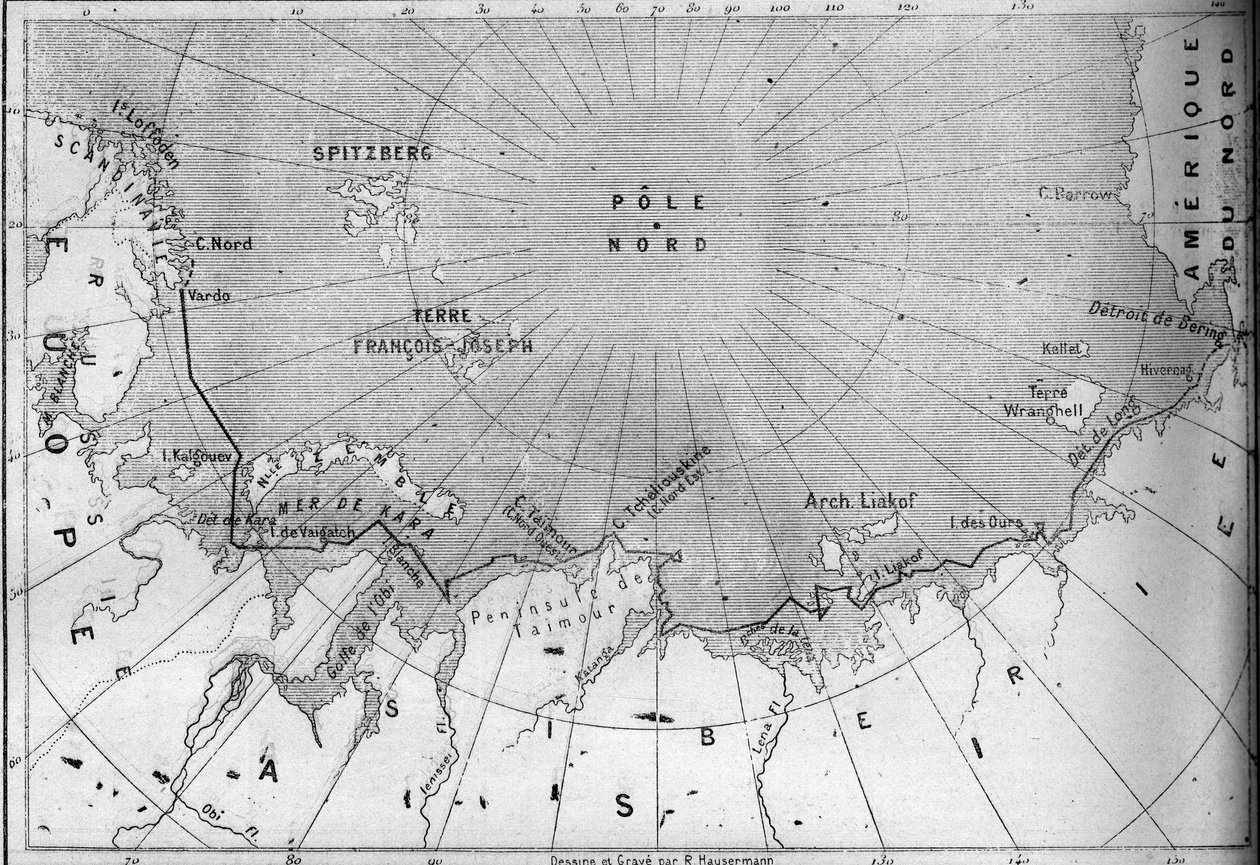 Map of the voyage of the 