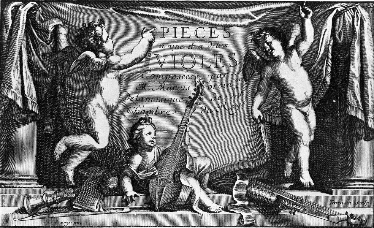 Marin Marais, frontispiece of 