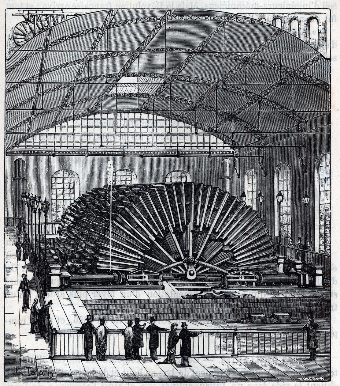 Marly hydraulic machine, built by engineer Xavier Dufrayer by French School