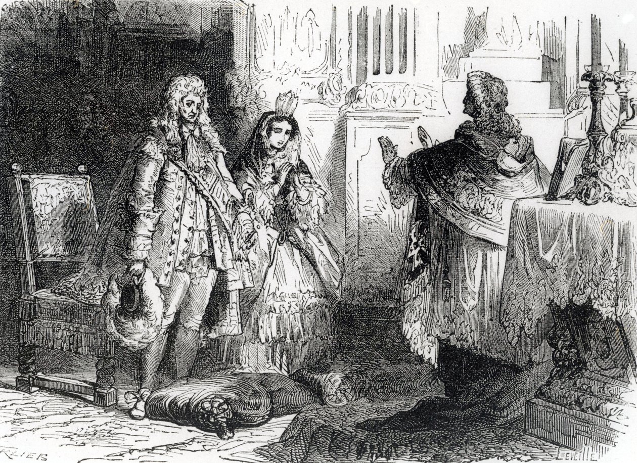 Marriage of Louis XIV and Madame de Maintenon by French School