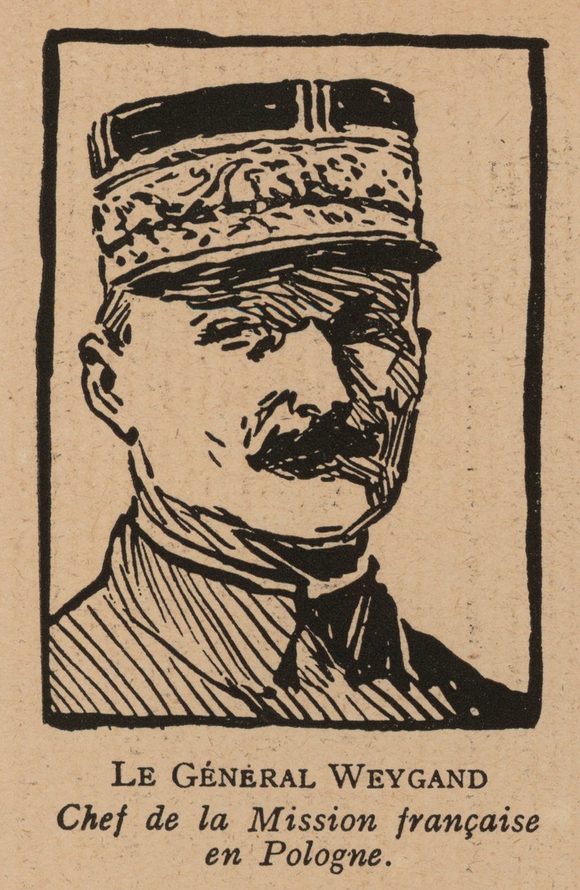Maxime Weygand, French General and Member of the Interallied Mission Sent to Support the Second Polish Republic During the Polish-Soviet War in 1920 by French School