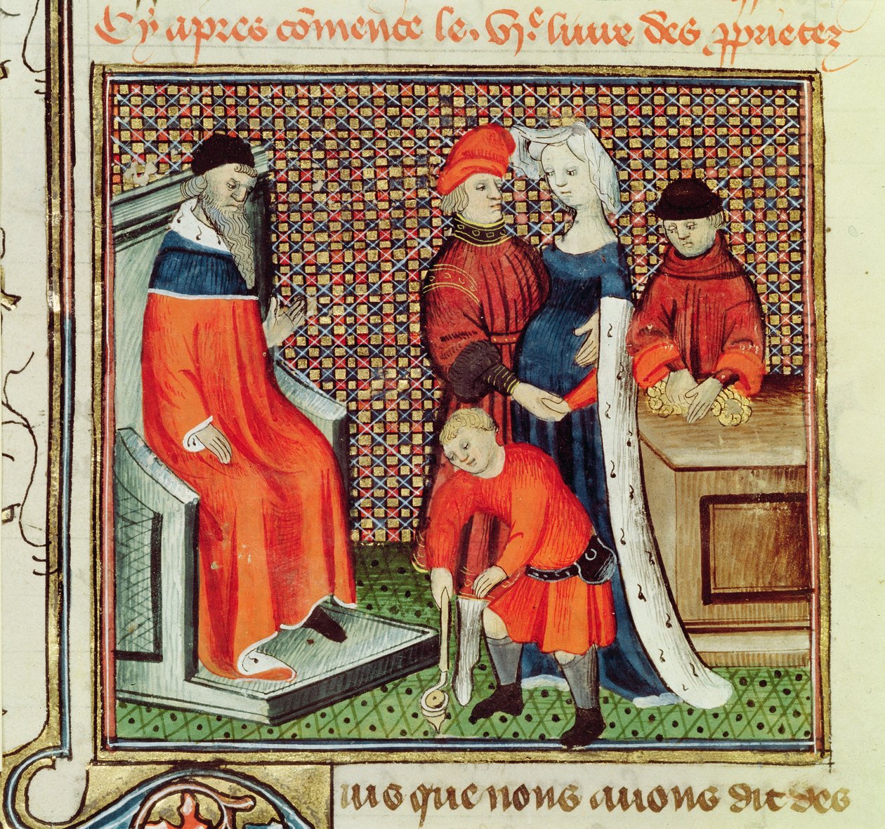 The Ages of Man from Le Livre des Proprietes des Choses by Barthelemy l