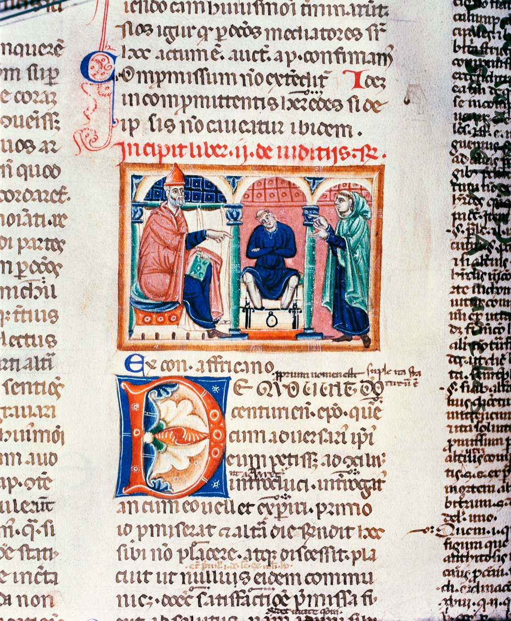 A Judgement, from the Decrets de St. Gregoire IX by French School