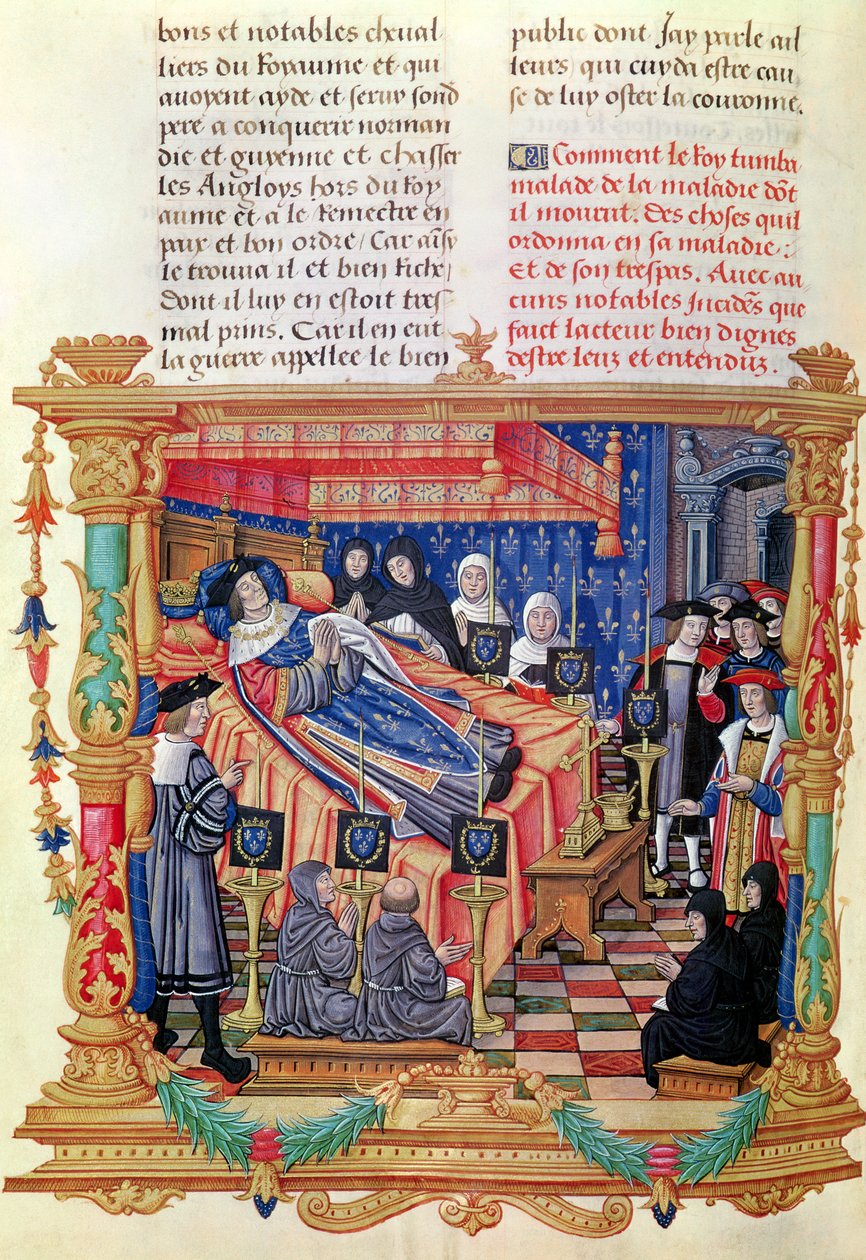 The Death of Louis XI, from the Memoires de Philippe de Commines by French School