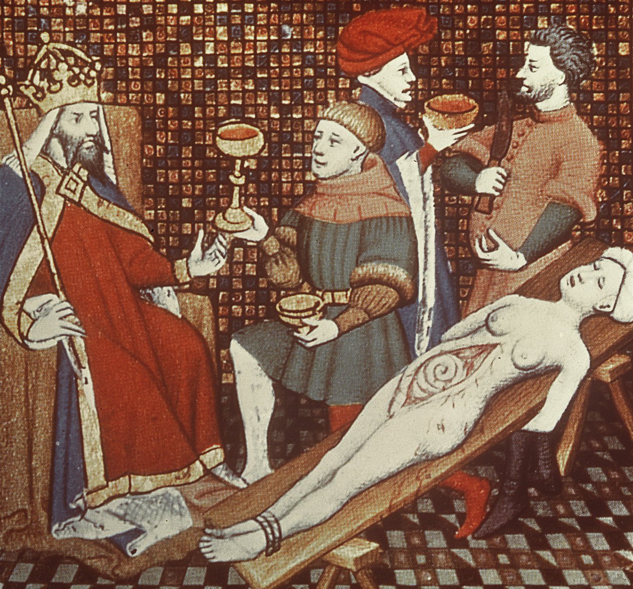 Nero Dissecting His Mother, from the Jean Sans Peur Edition of De Casibus Virorum Illustrarium by French School