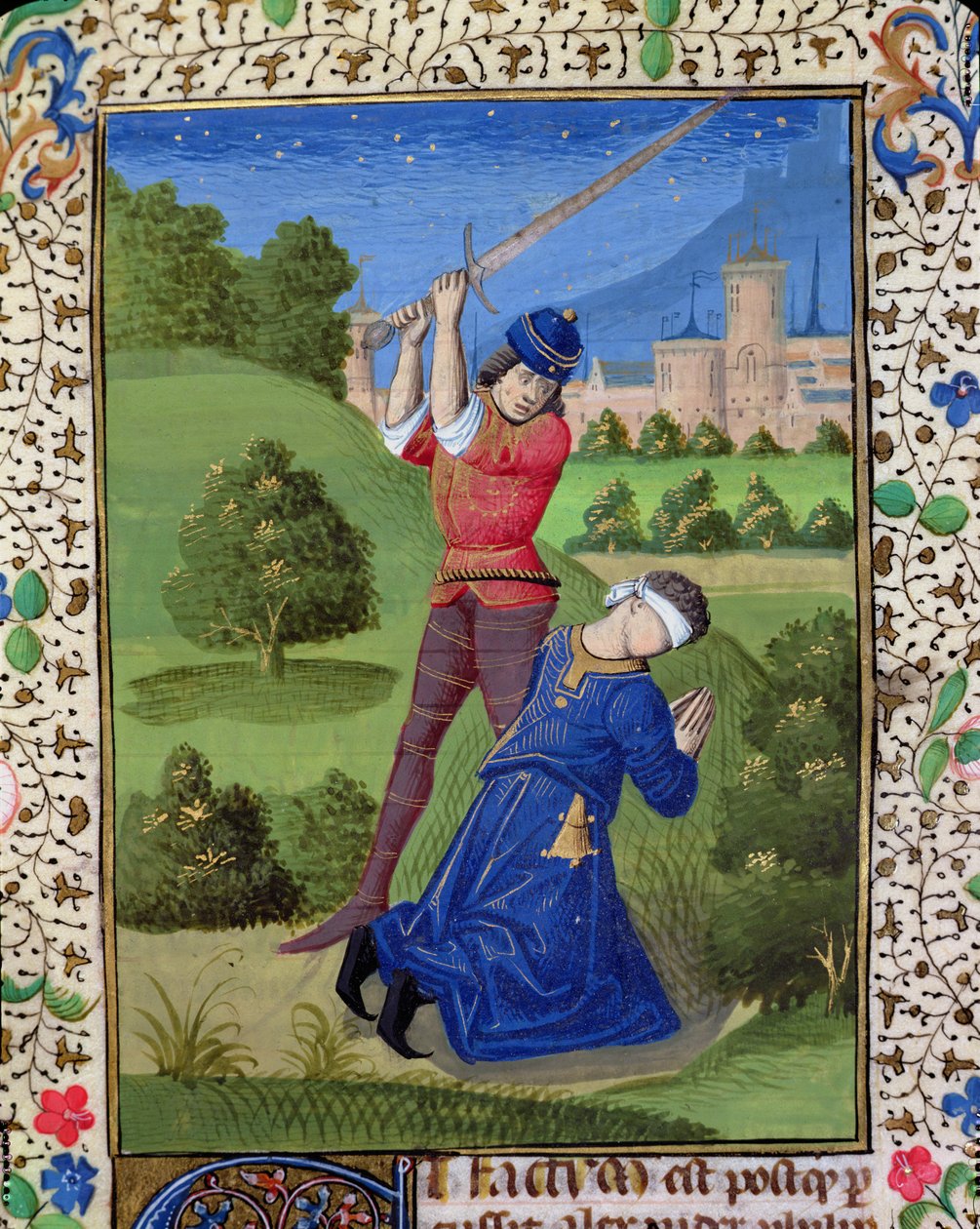 The Decapitation of Alexander I Balas (from the Bible of Jean XXII) by French School