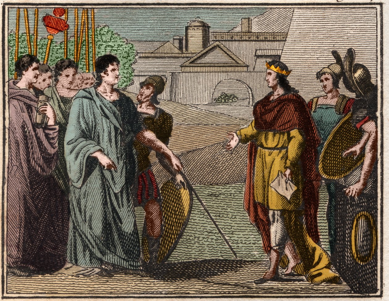 Numa Pompilius Returns the Sacred Shield to the Priests of Mars