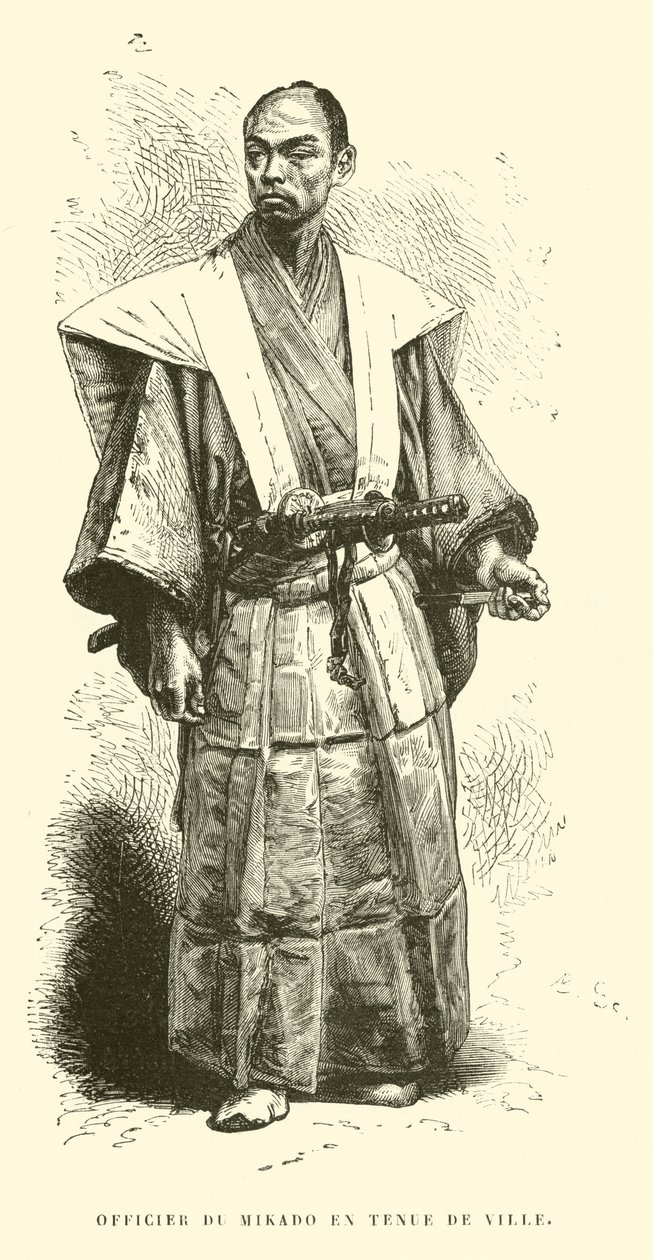 Officer of the Mikado in City Attire by French School