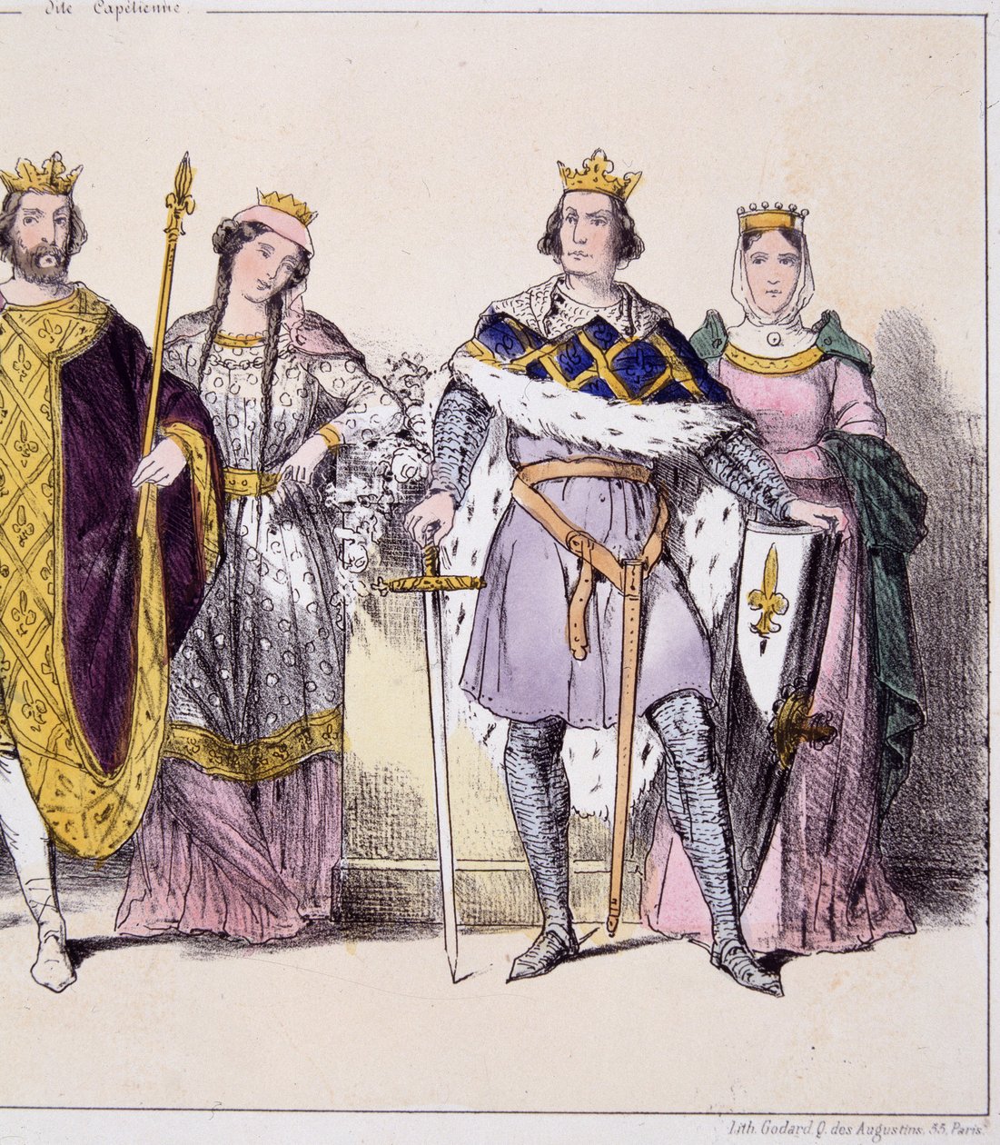 Philippe Auguste and Isabelle de Hainaut - in 