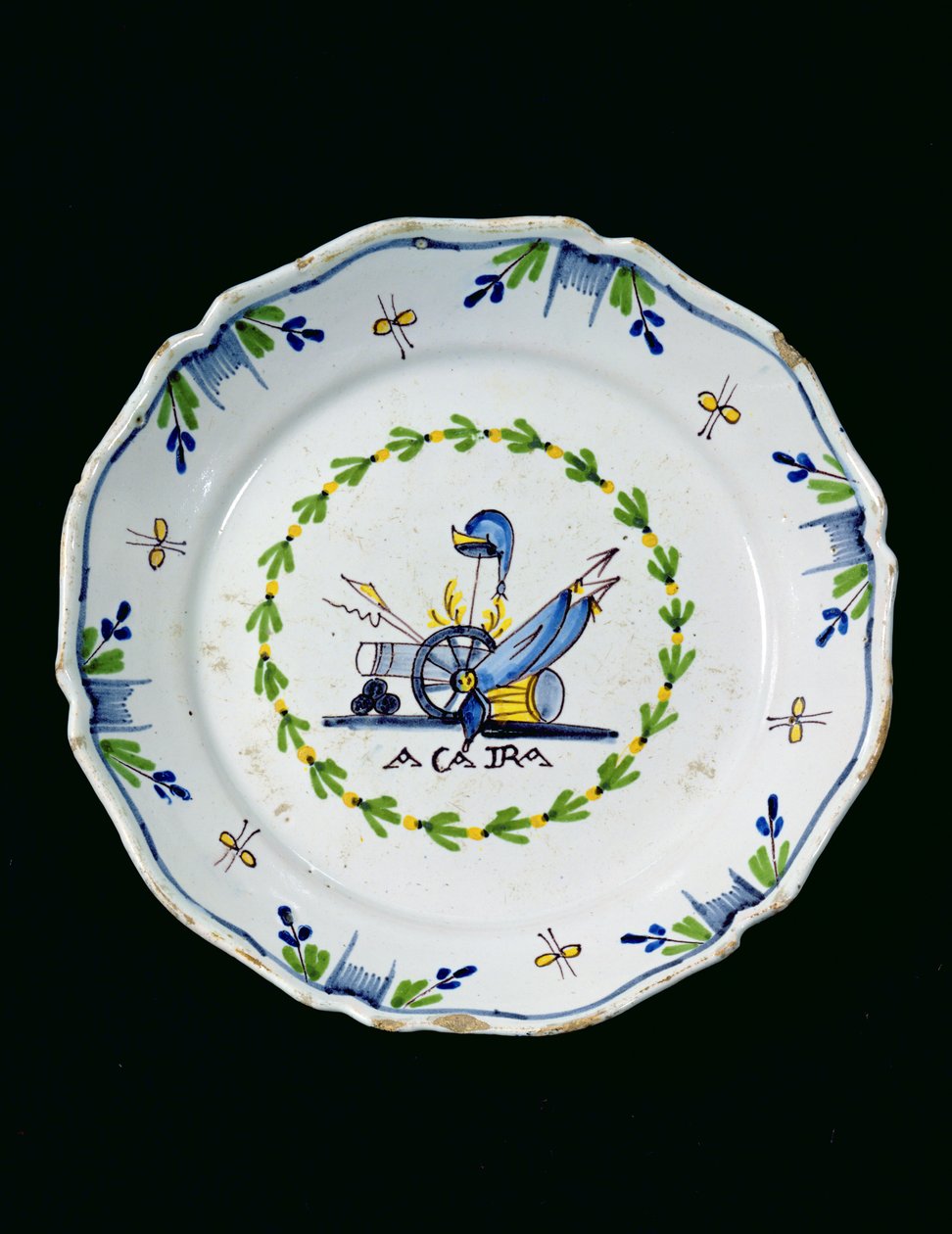 Plate Decorated with the Phrase 