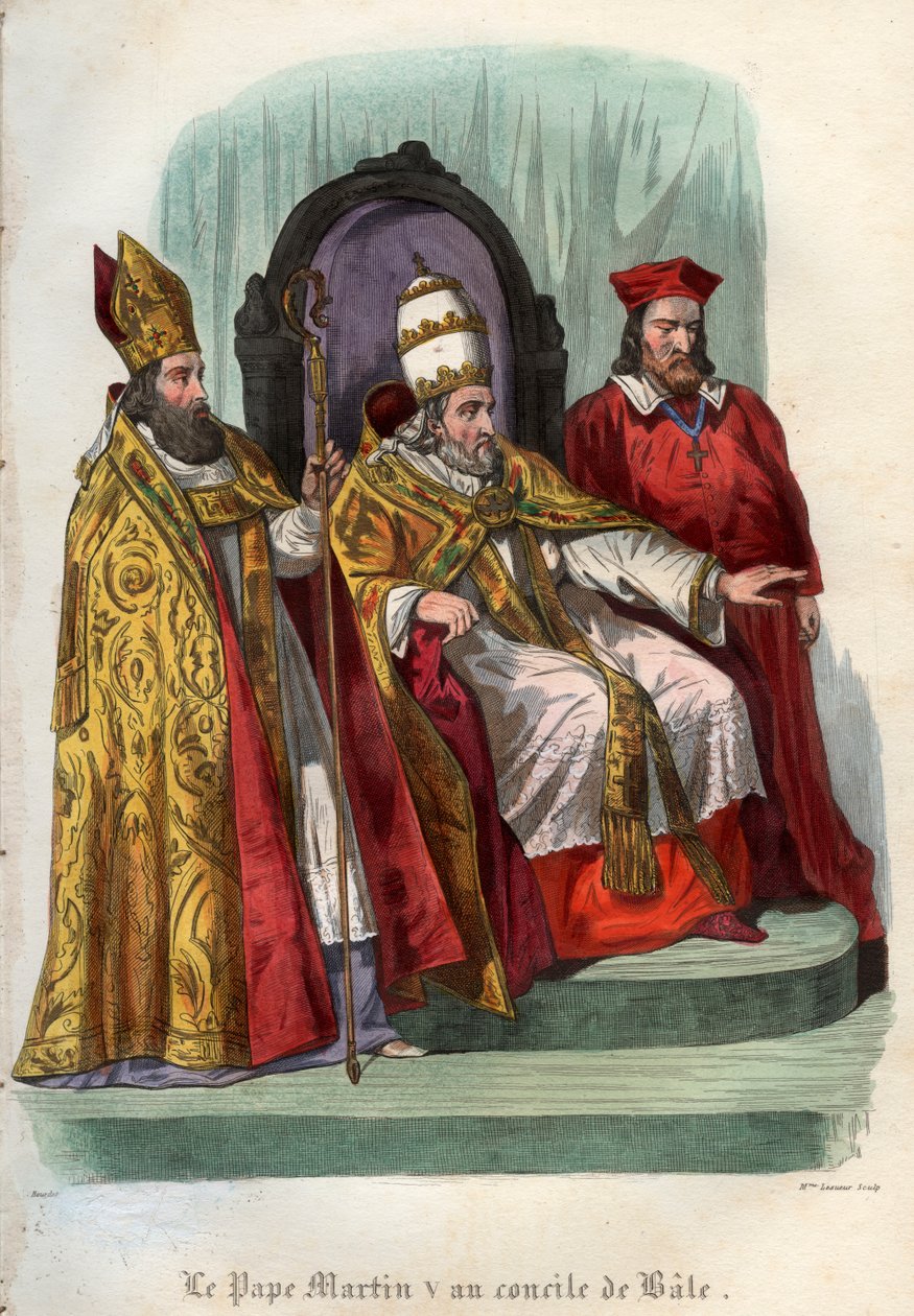 Pope Martin V at the Council of Basel in 1431