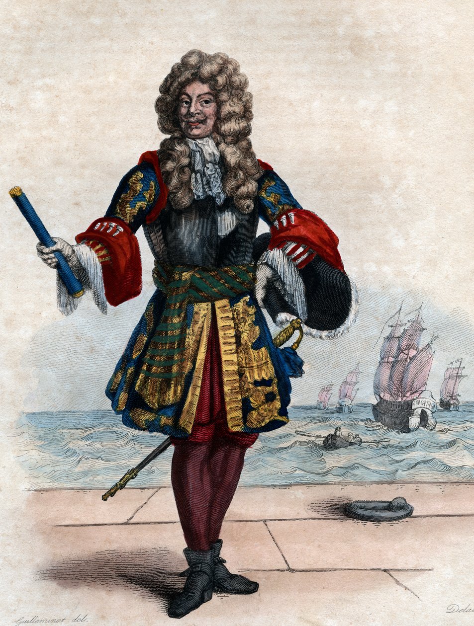 Portrait of Abraham Duquesne (1610-1688), French marquis and naval officer by French School