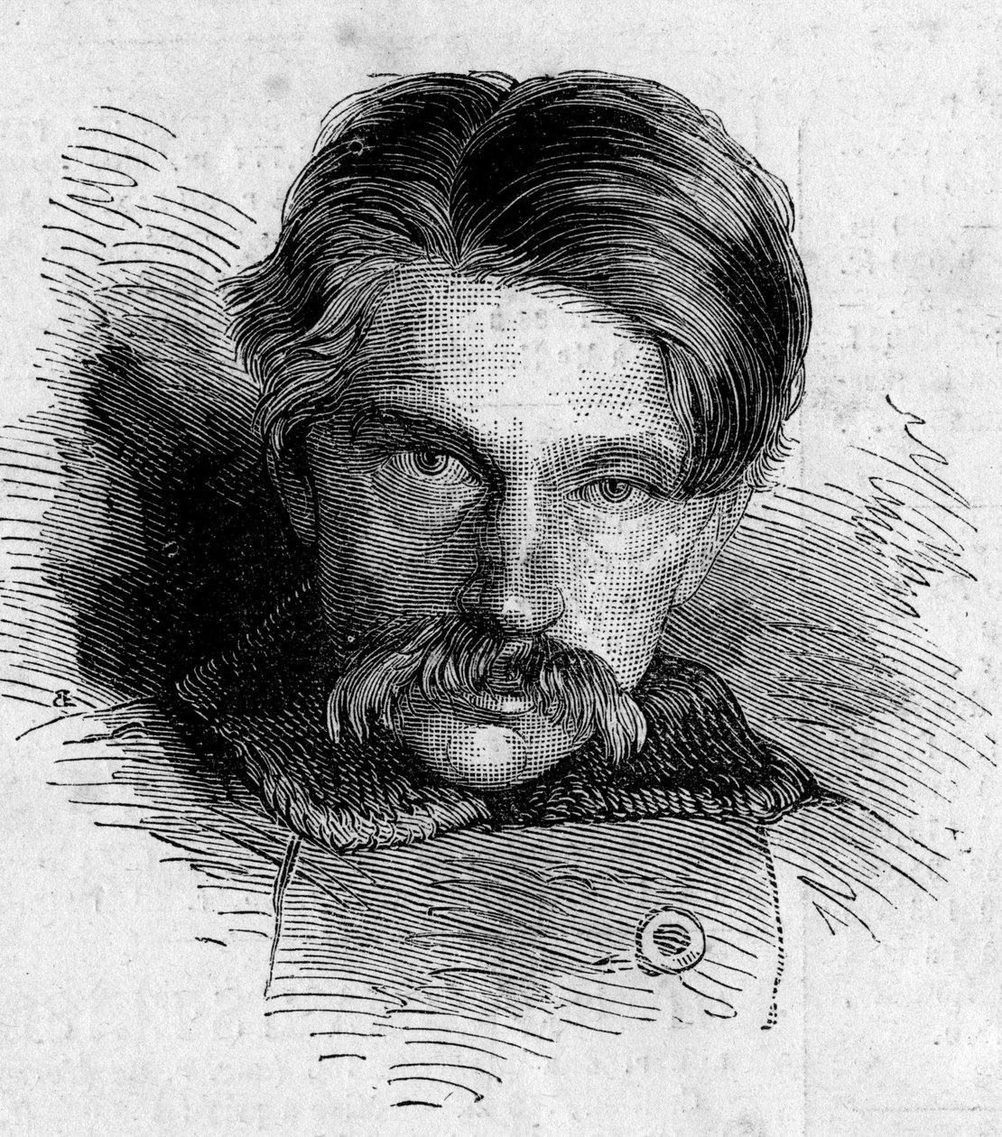 Portrait of Alexander Soloviev, who attempted to murder Russian tsar Nicholas II on April 14 by French School
