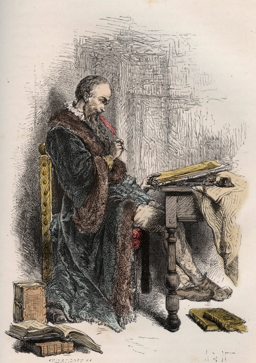 Portrait of Clement des Marets dit Marot by French School