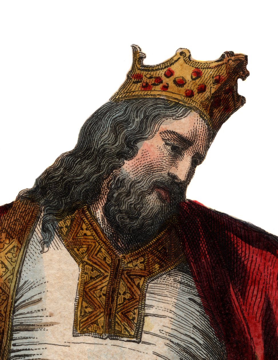 Portrait of Clovis I by French School