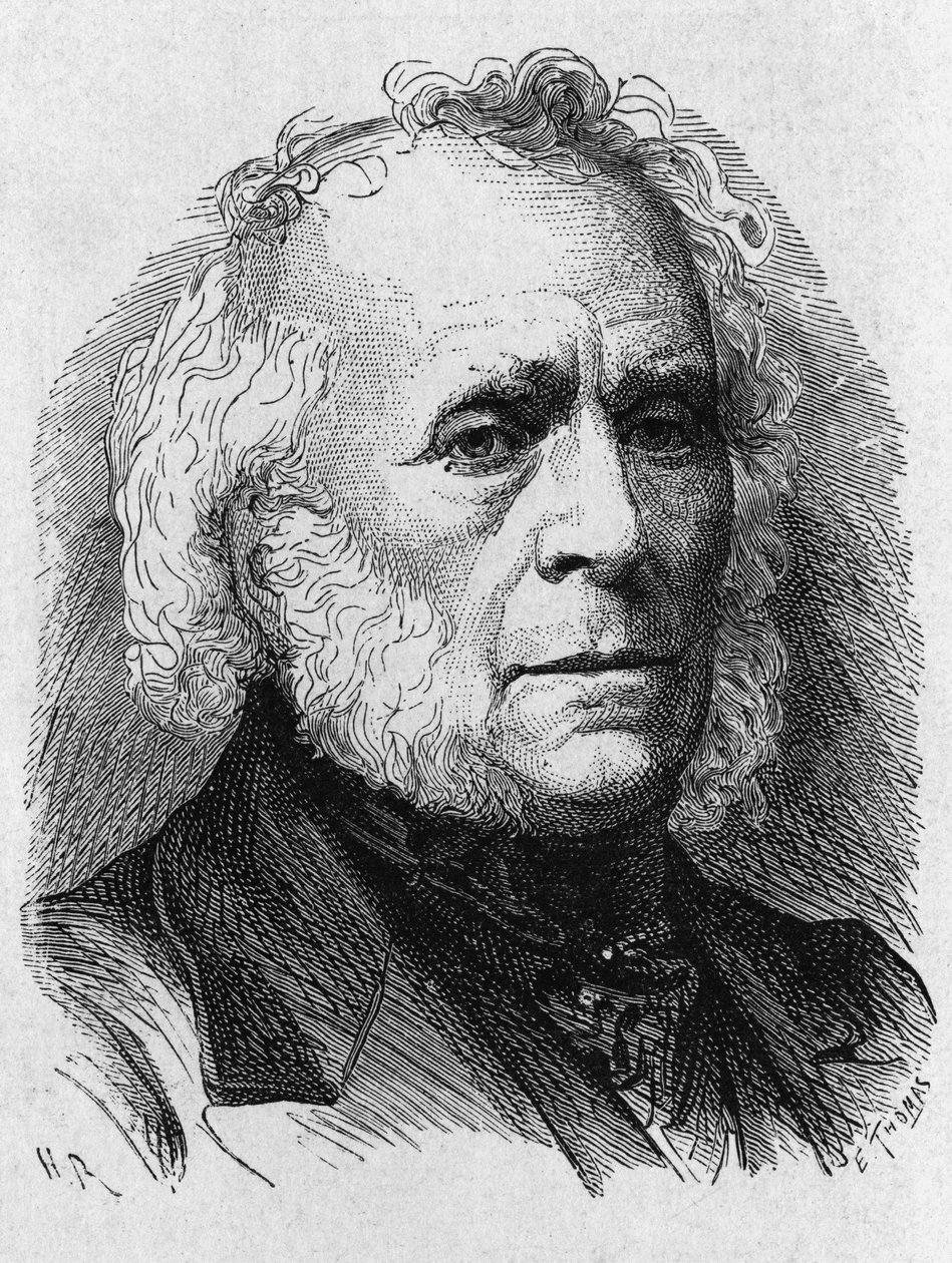 Portrait of David Brewster (1781 - 1868) - in Album of Science; Illustrious Scholars; Great Discoveries 1896 by French School