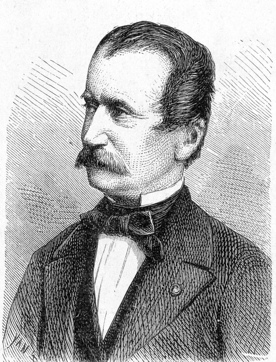 Portrait of Engerth, Austrian engineer - in Album of Science; illustrious scientists; Great discoveries 1896 by French School