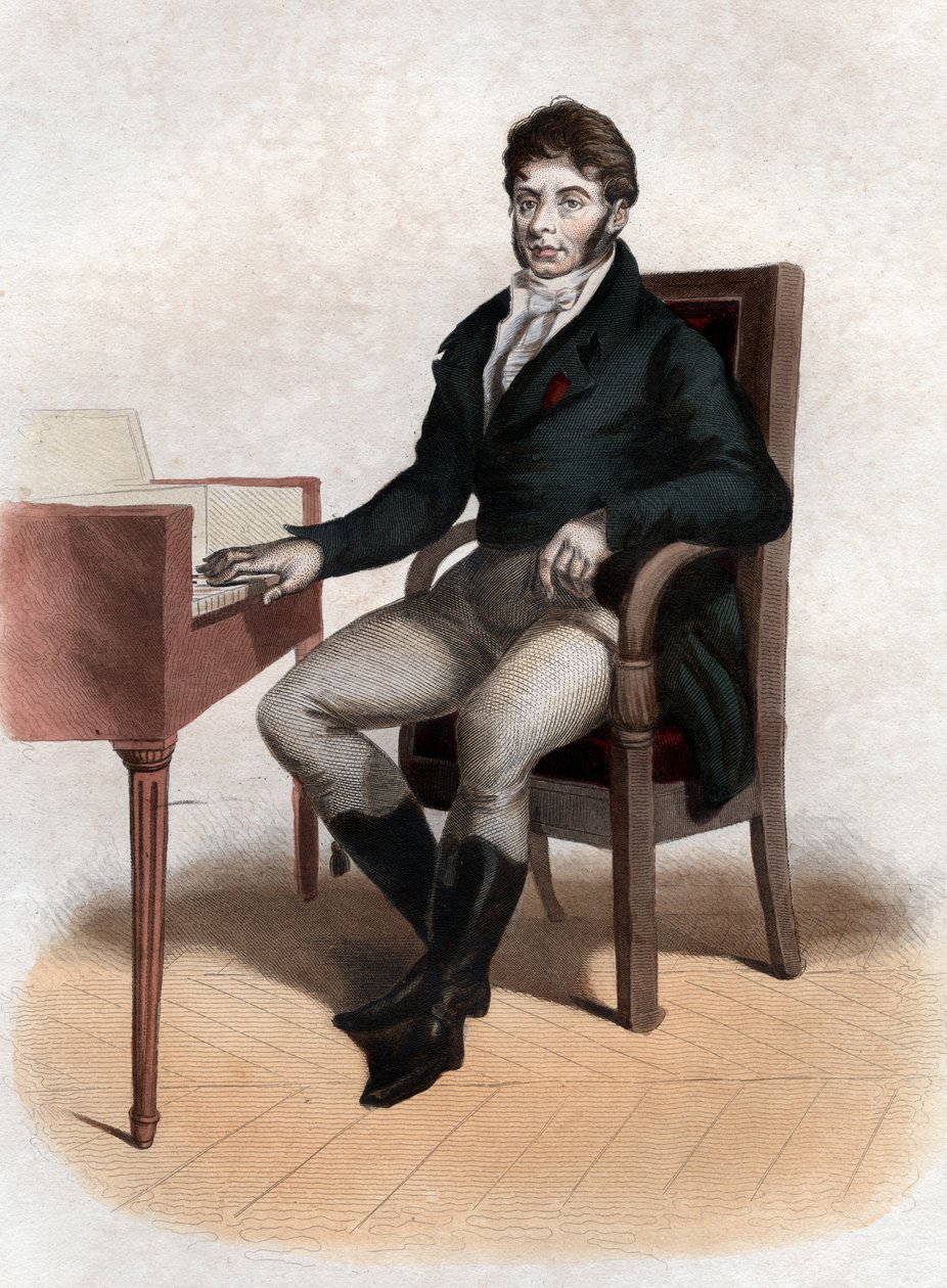 Portrait of Etienne Nicolas Mehul, French composer by French School