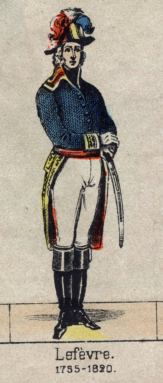 Portrait of Francois Joseph Lefebvre (1755-1820) Duke of Dantzig and of the Empire, Pair of France, then Baron and Pair of France Marechal of the Empire. Image of Epinal from the end of the 19th century by French School