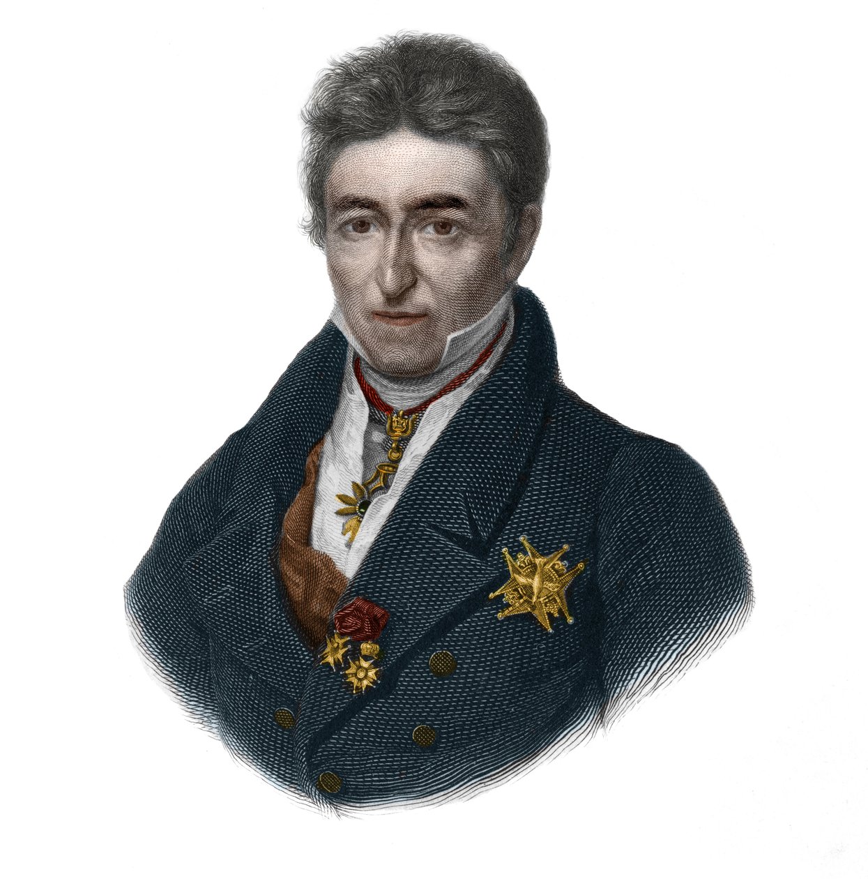 Portrait of Jean Baptiste, Comte de Villele (1773-1854), French politician. in 