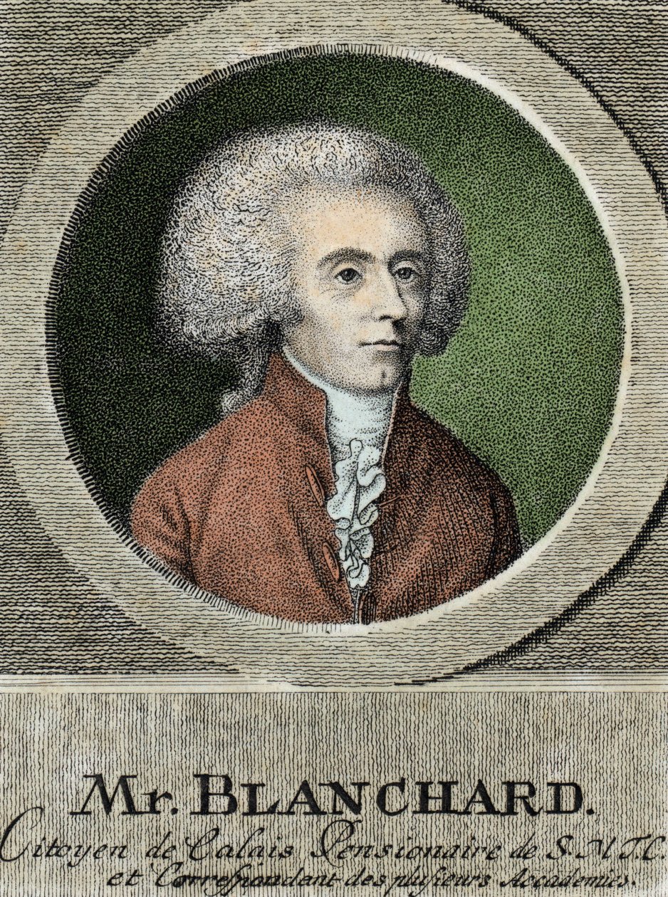 Portrait of Jean Pierre Blanchard, French aeronaut by French School