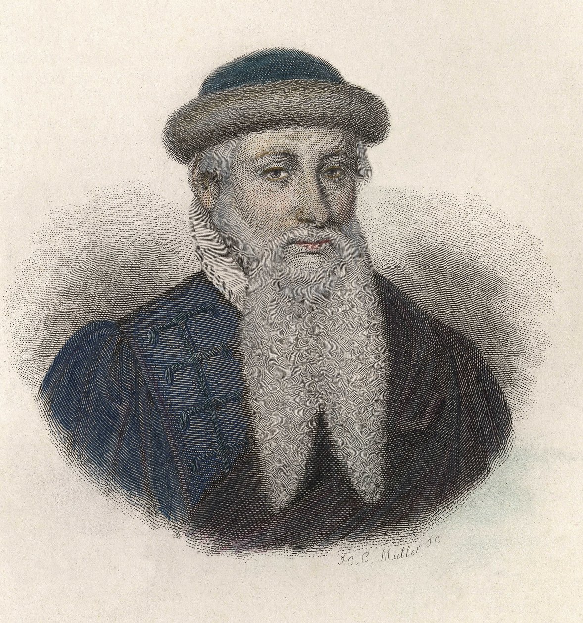 Portrait of Johannes Gensfleisch dit Gutenberg by French School