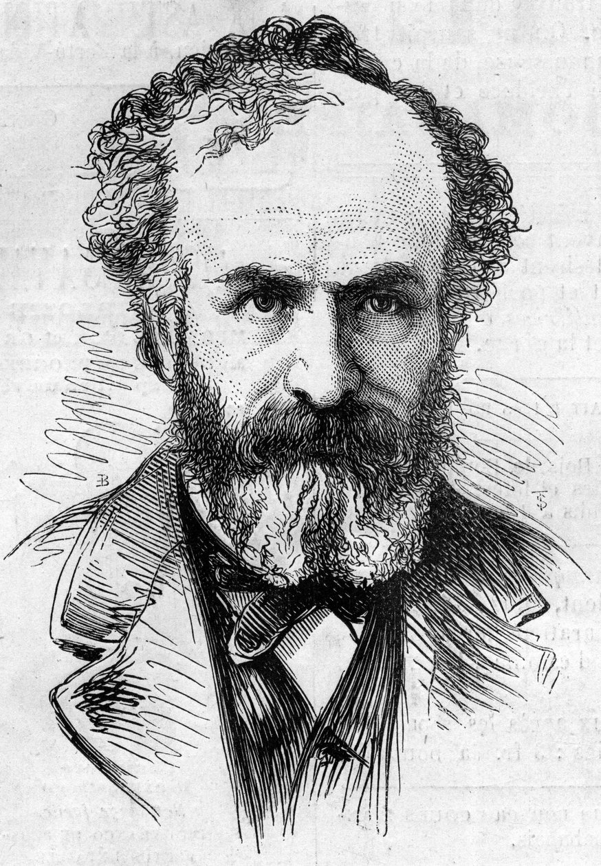 Portrait of Jules Jansenn, French astronomer, a method of observing solar protuberances by French School