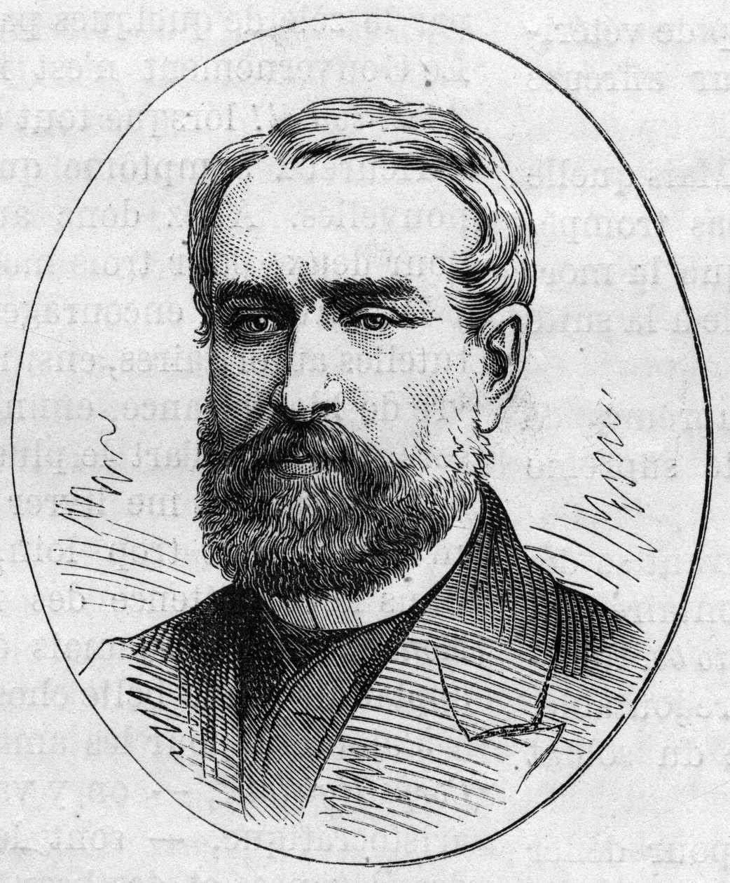 Portrait of Louis Cabat, French painter. Engraving in Le Monde Illustré n°890 of 2 May 1874 by French School