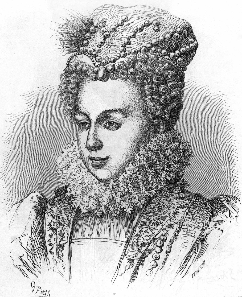 Portrait of Margaret of Valois known as Queen Margot (1553-1615), wife of Henry IV. From 