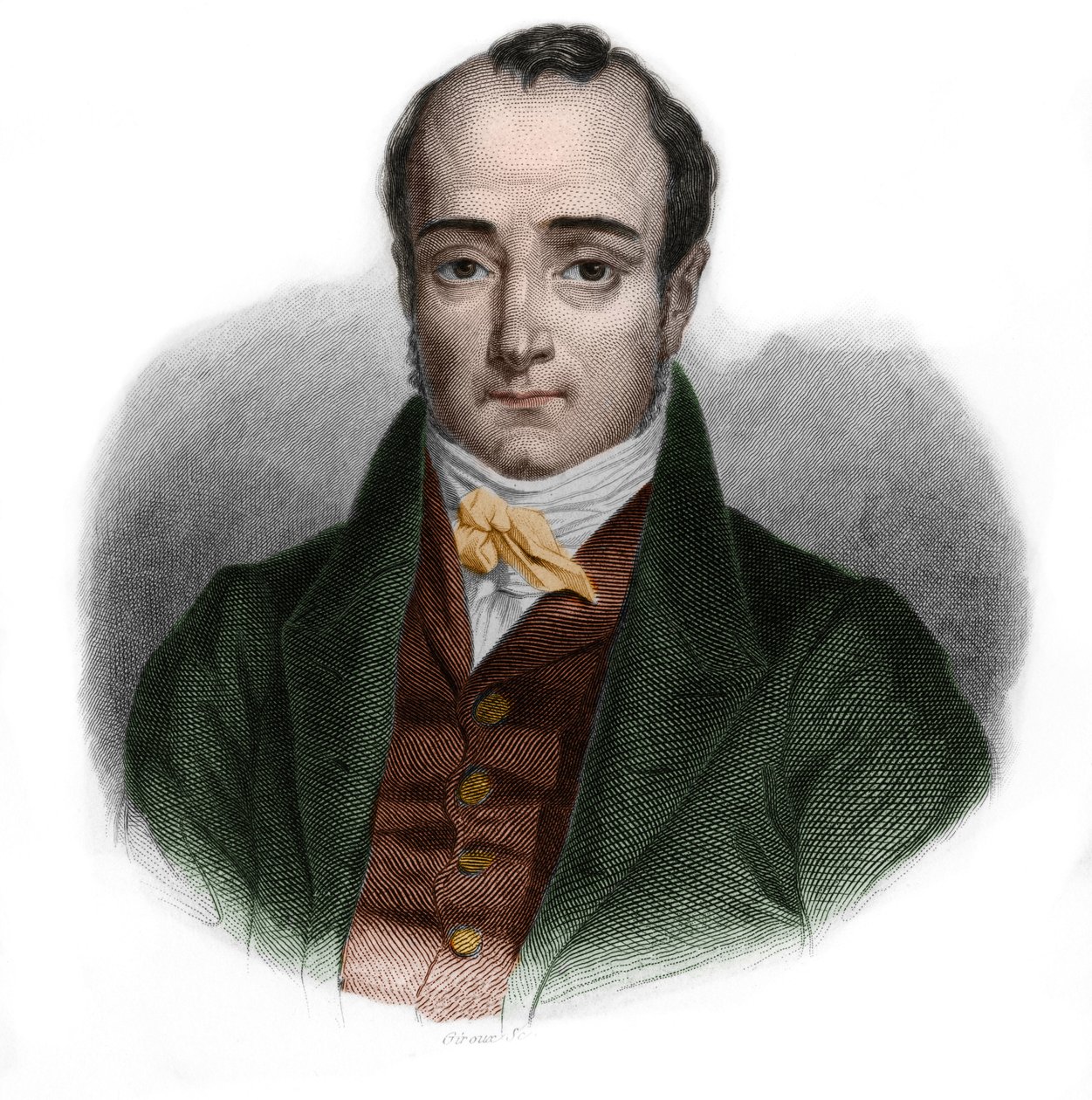 Portrait of Paul Jean Pierre Sauzet, French politician. in 