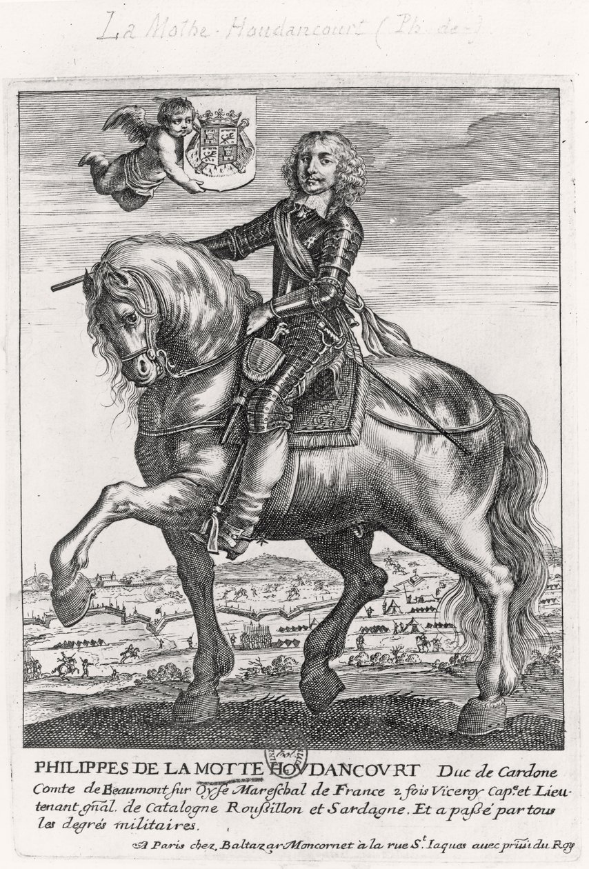 Portrait of Philippe de La Mothe Houdancourt by French School