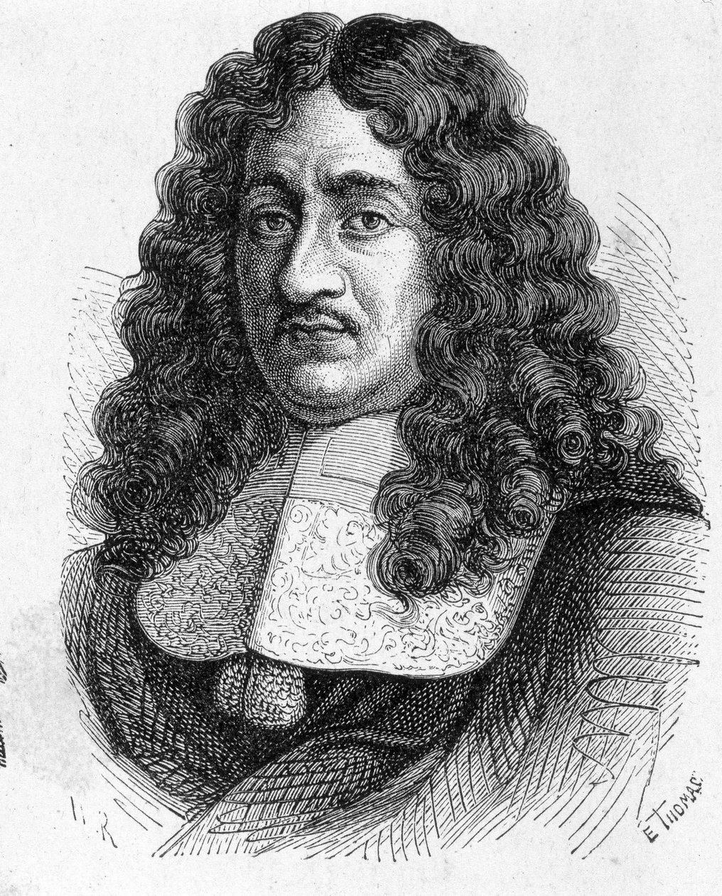 Portrait of Pierre Paul de Riquet (1604 - 1680), French engineer who built the canal du midi - in Album of Science; illustrious scientists; Great discoveries 1896 by French School