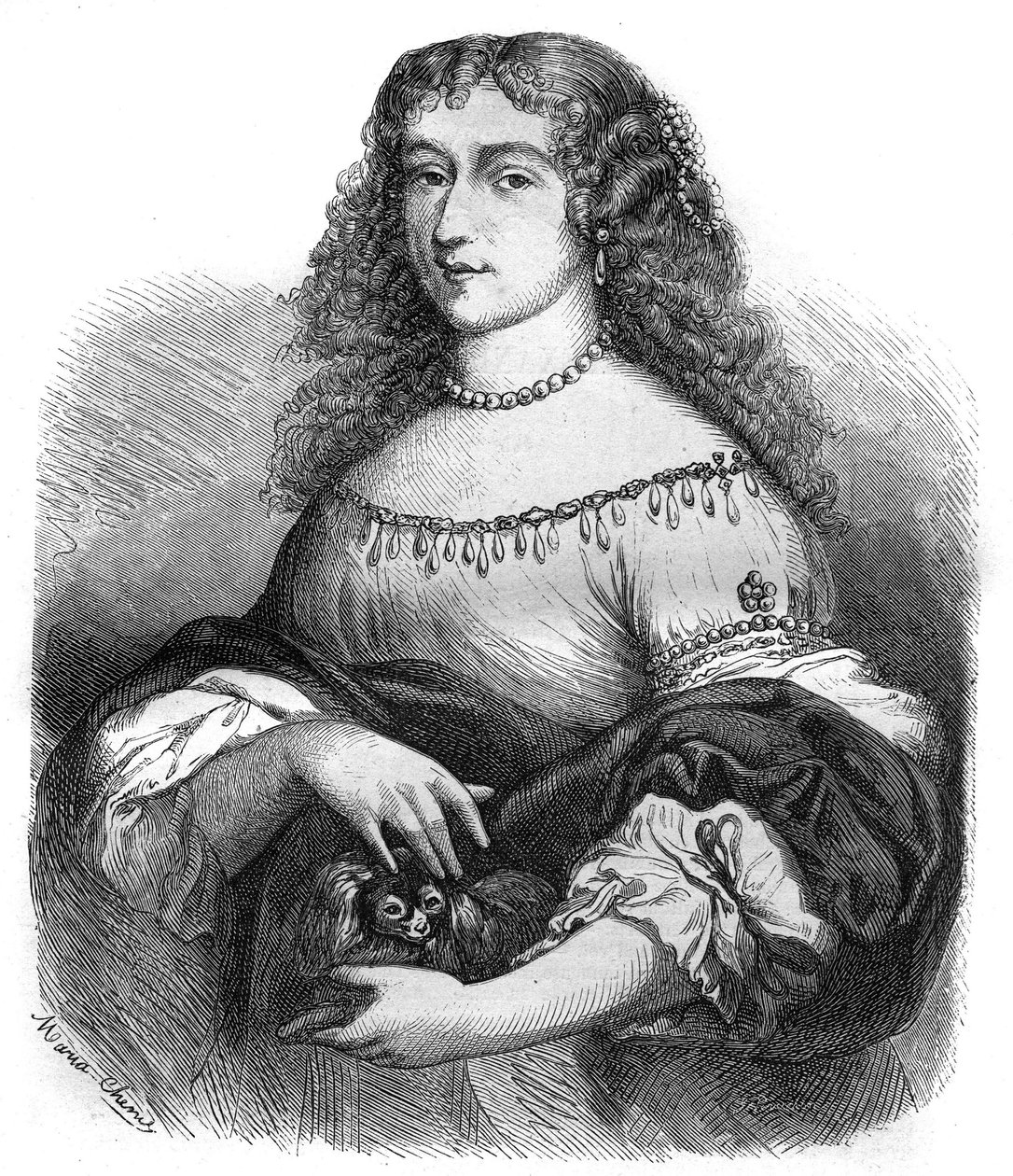 Portrait of Queen Christine of Sweden by French School