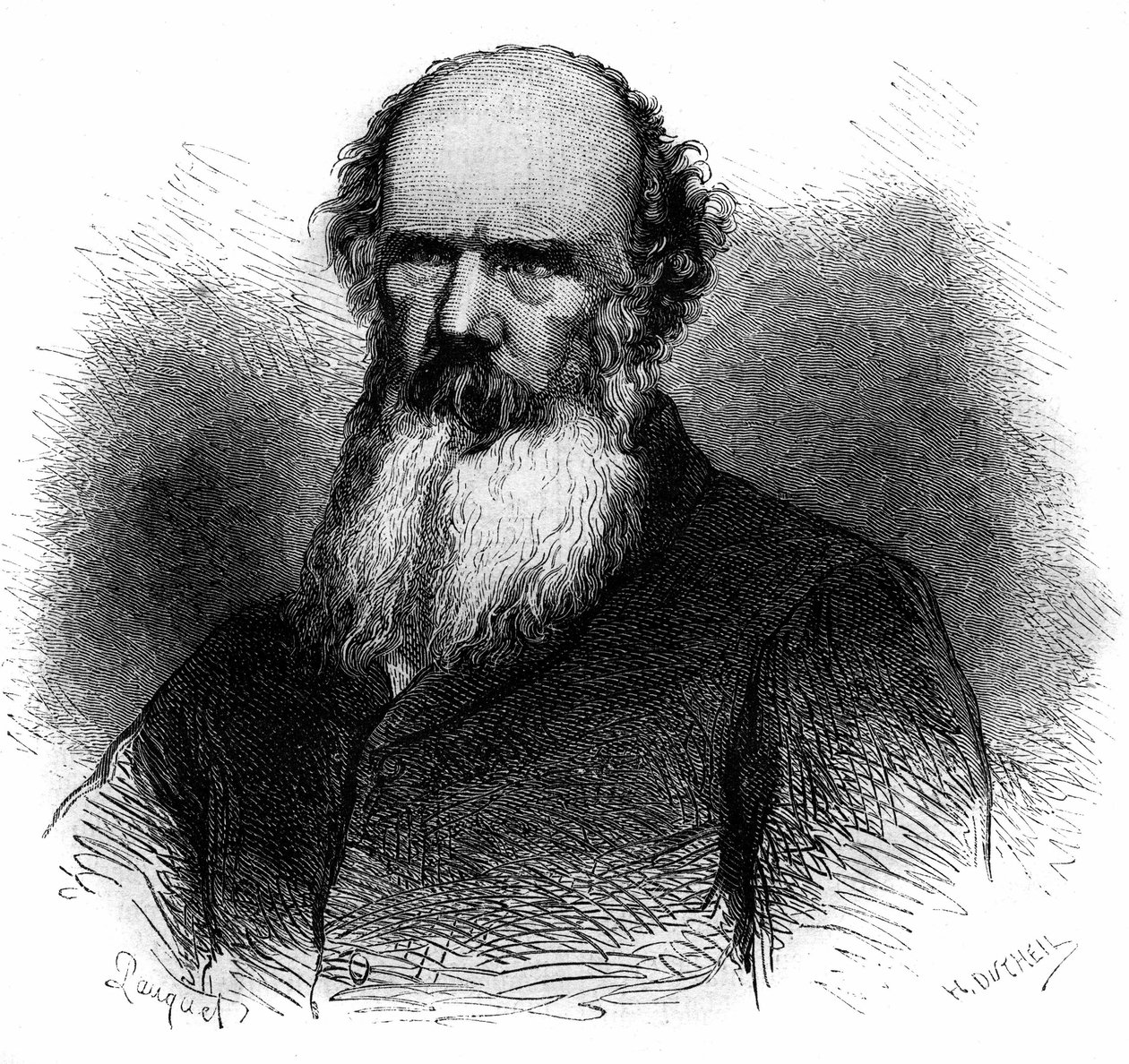 Portrait of Samuel Charters Macpherson (1806-1860), British soldier and politician. Engraving from 1868. by French School