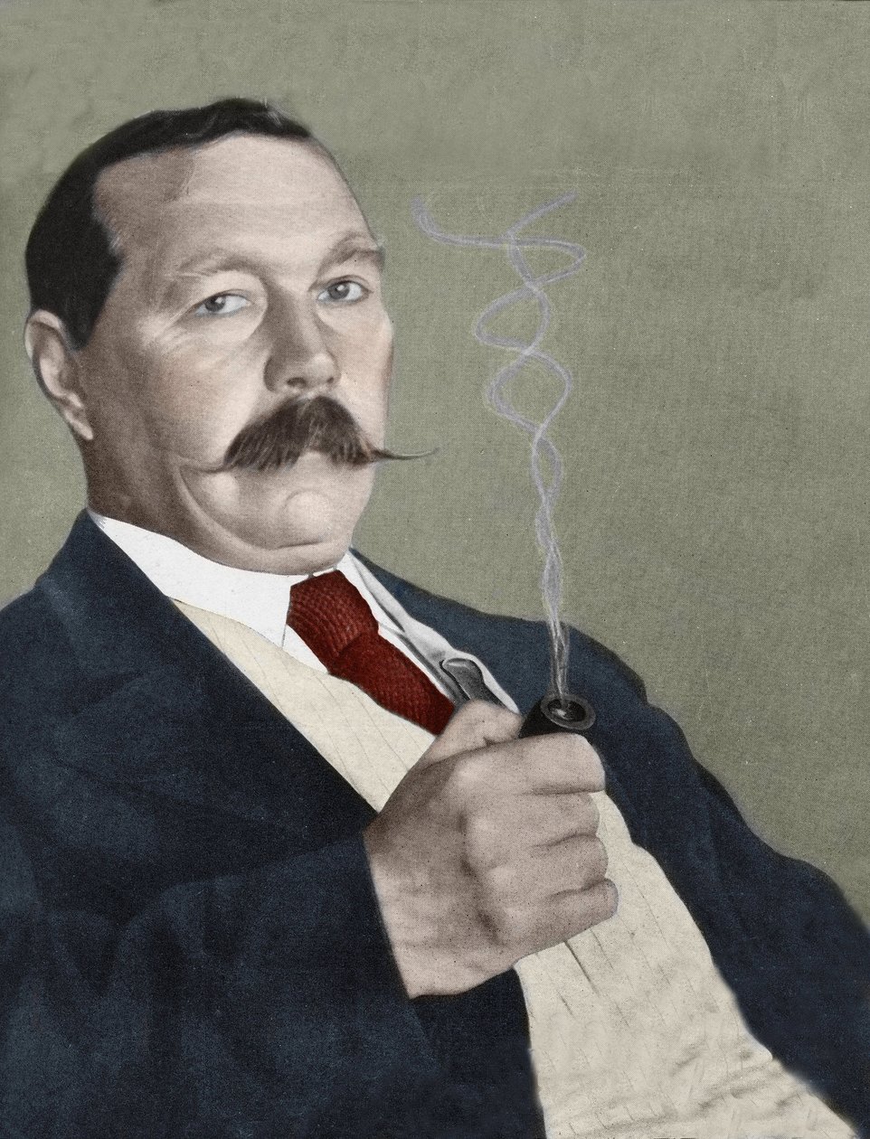 Portrait Of Sir Arthur Conan Doyle English Writer Creator Of 