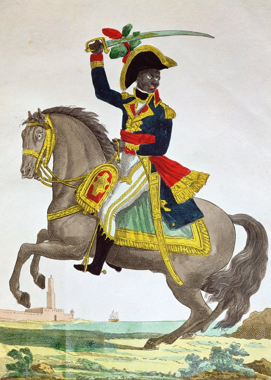Portrait of Toussaint Louverture (1743-1803) on Horseback, Early 19th Century by French School